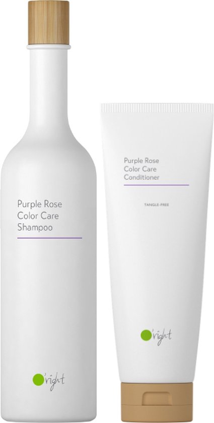O’right Duo Purple Rose Shampoo 400ml en Conditioner 250ml - Voor gekleurd haar - Extra voordelig