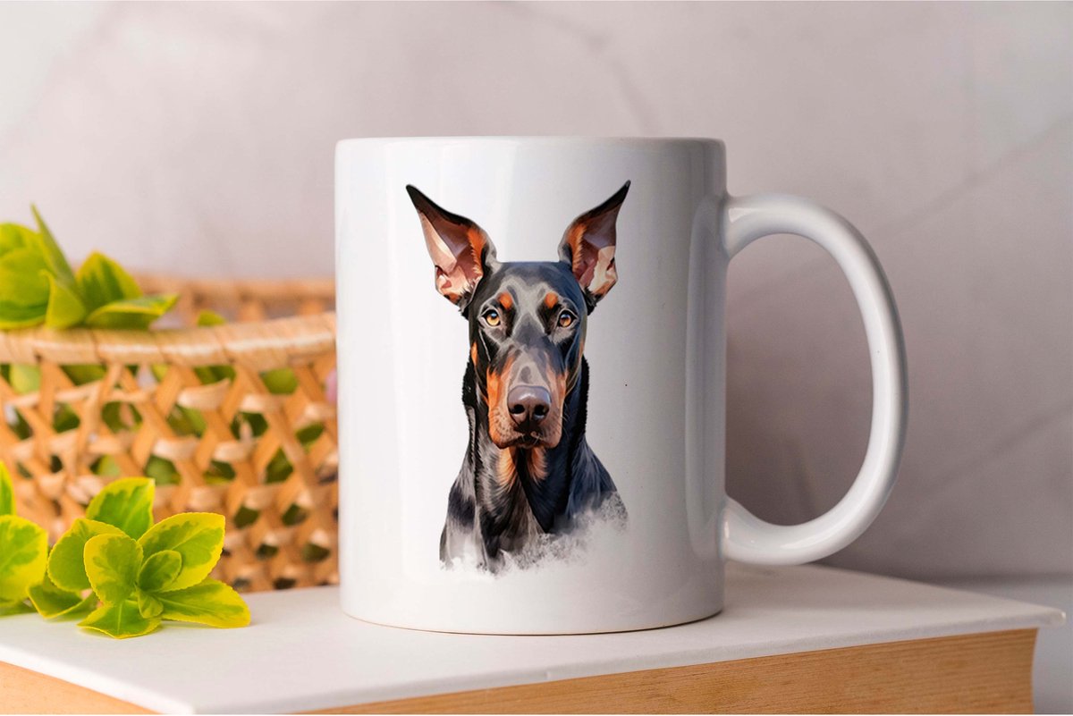Mok Doberman - Pets - honden - liefde - cute - love - dogs - dog mom - dog dad- cadeau - huisdieren