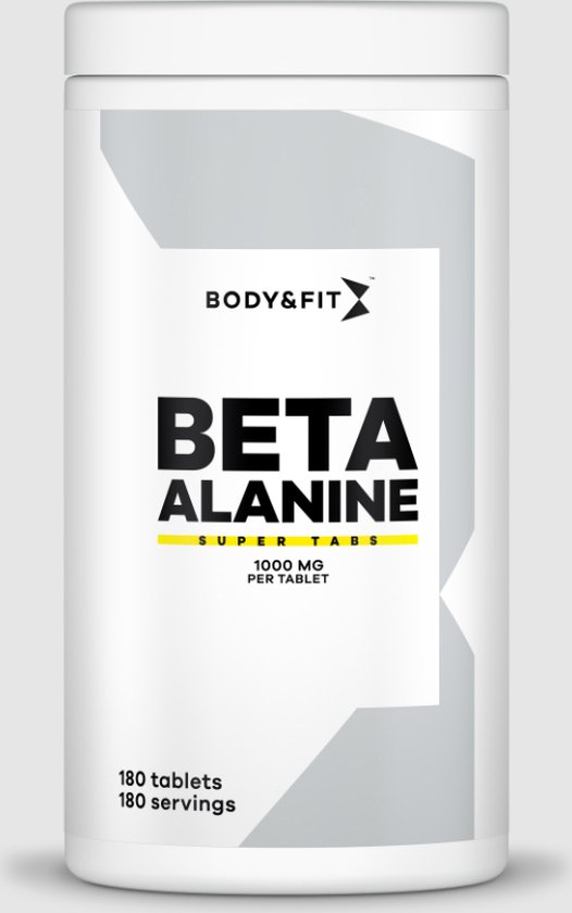 Body & Fit Beta Alanine Super Tabs - 1000 mg - Aminozuren - Pre Workout - 180 capsules