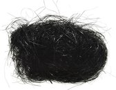 Cheveux d'ange Decoris - noirs - 40 grammes - synthétiques - cheveux de lametta d'arbre de Noël