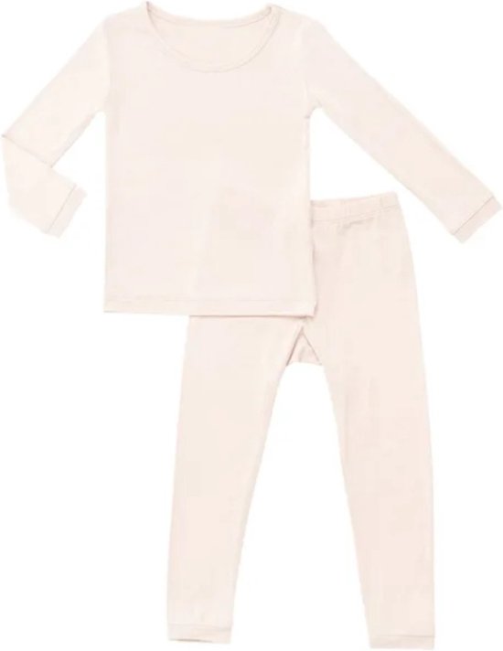 Bamboe Pyjama - Roze – Kinderen - Pyjama - Pyjama Meisje - Maat 92 - Roze Pyjama