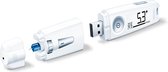 Beurer GL 50 Pure White mmol/l Bloedsuikermeter - Bloedglucosemeter - Geïntegreerde prikhulp - Incl. 10 test strips, 5 lancetten, batterijen en etui - USB - App beurer HealthManager Pro - 5 Jaar garantie