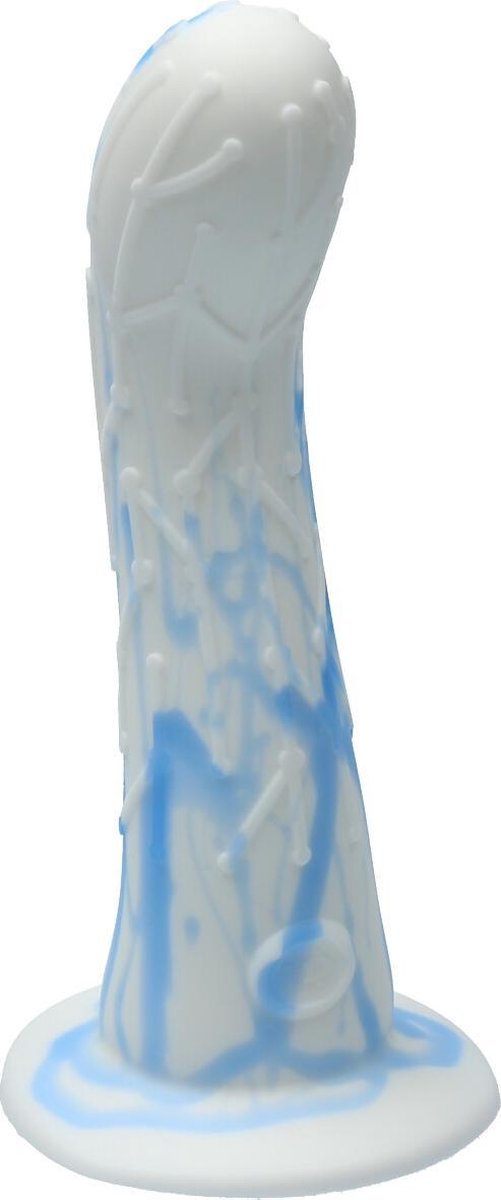 Goedkoopste Ylva & Dite - Cryptodite - Siliconen G-spot / Anale dildo - Made in Holland - Wit / Licht Blauw