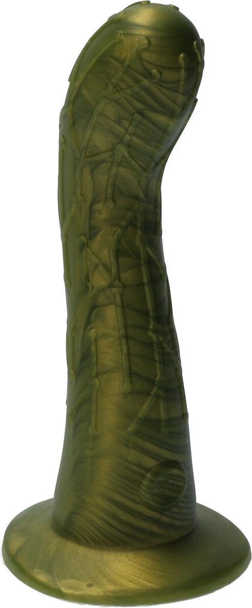 Goedkoopste Ylva & Dite - Cryptodite - Siliconen G-spot / Anale dildo - Made in Holland - Olijfgeel Metallic