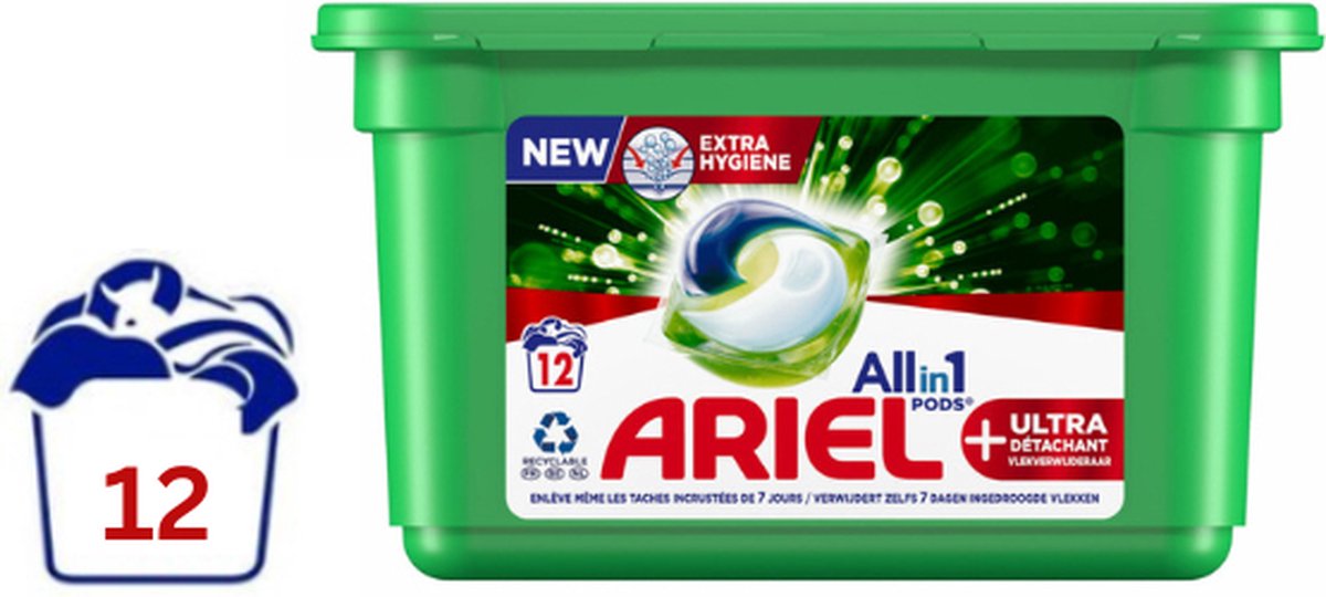 Ariel PODS+ - Lessive Liquide Caps - +Ultra détachant - 28 Lavages