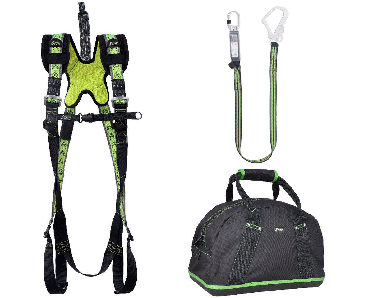 Kratos complete set valbeveiliging standaard - Leeflijn band 1,8m - Maat S-L