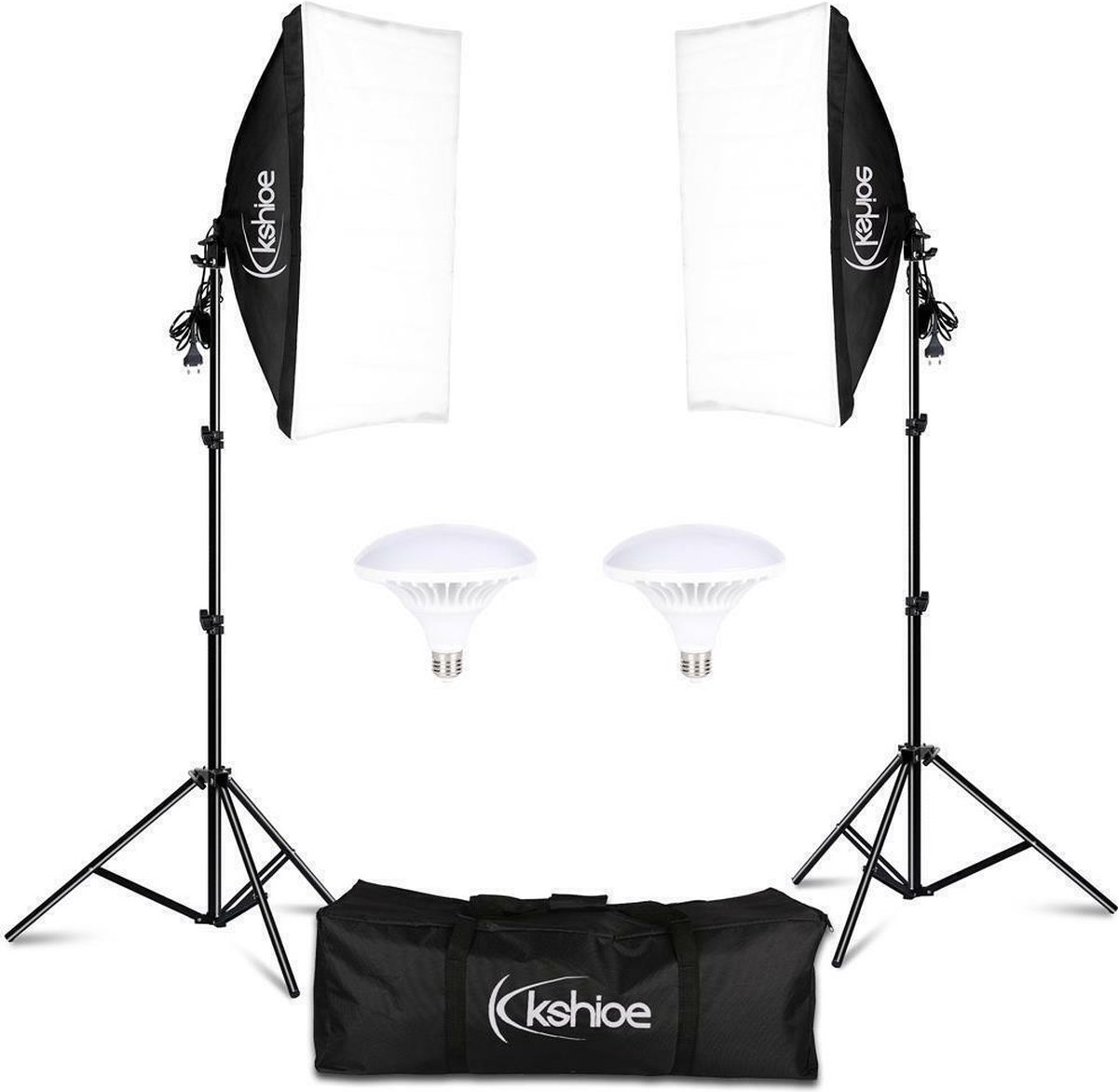 2 x softbox 45W Led lampen fotostudio fotolamp set fotografie
