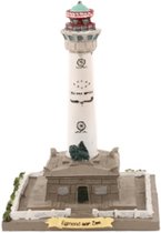 Vuurtoren Egmond 13cm - Miniatuur Beeldje Egmond aan Zee