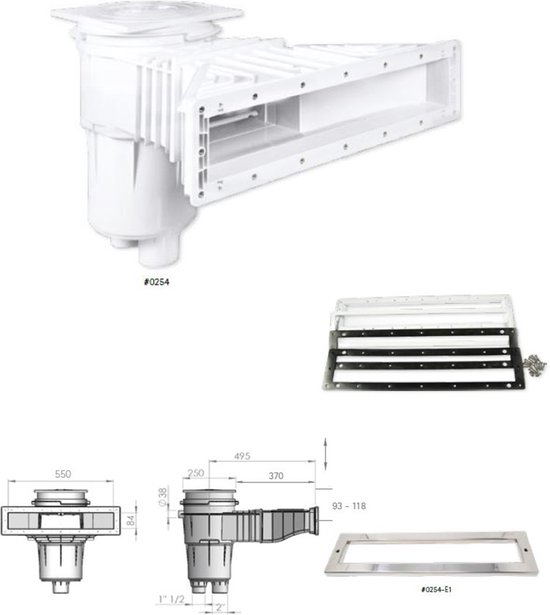 SPIRATO PD-01878 Skimmer oppervlakstofzuiger, wit SPIRATO PD-01878 Skimmer oppervlakstofzuiger, wit