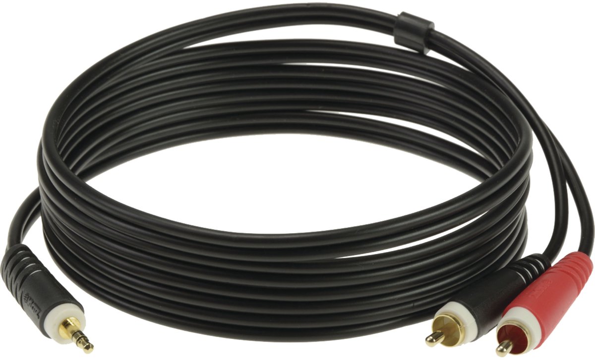 Klotz soundcard kabel Cinch 6 m AY7-0600, goudcontacten - Invoerkabel