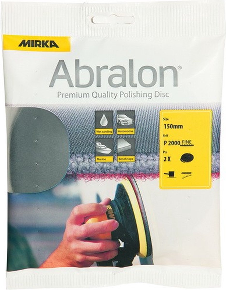 MIRKA Abralon Schuurschijven 150mm *KLEINVERPAKKING* - P500