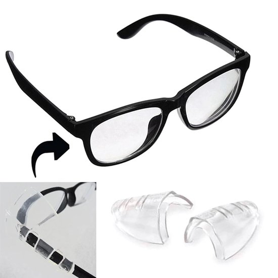 Zijschildbescherming universele duurzame doorzichtige zijschildbescherming voor brillen en veiligheidsbrillen