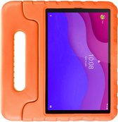 HappyCase Kinder Tablethoes Geschikt voor Lenovo Tab M10 HD Gen 2 | Kindvriendelijke Hoes | Beschemhoes | Kinderhoes | met Handvat en Standaard | Oranje