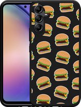 Cazy Hoesje Zwart geschikt voor Samsung Galaxy A54 Burgers