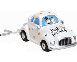Cepewa Spaarpot voor volwassenen Just Married - Keramiek - Auto in bruiloft thema - 16 x 8 cm