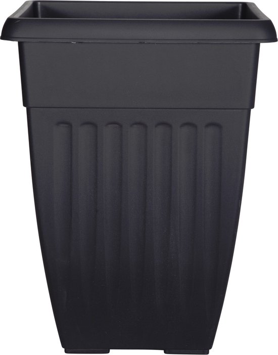 Whitefurze G27TR5 – Vaso Per Piante Da Pomodori In Plastica, 23 Cm, Colore Nero