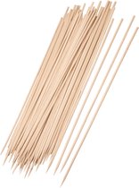 Elite 300x Bamboe houten sate prikkers/spiezen - bbq sticks - 25 cm