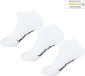 3 paires de Chaussettes basses en Bamboe sans couture | Blanc | Anti transpiration | 35-38 | 100% écologique | Antisudorifique