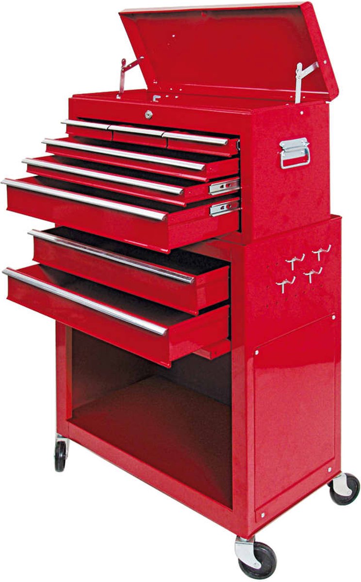 VOREL - Gereedschapswagen - met - 6 - lades - 62x33x107 - cm