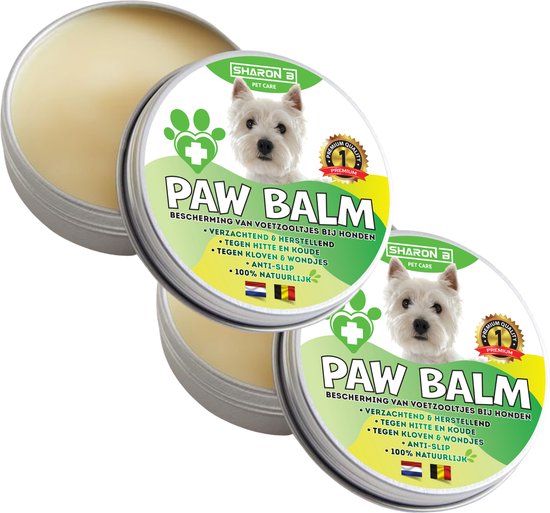 Potenbalsem Paw balm Voor honden tot 10 kg - Duo pak - Beschermt voetzooltjes - Tegen kloven, wondjes, ontstekingen