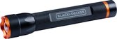 BLACK+DECKER LED Zaklamp 110 Lumen - 3W - 100M Bereik - 3 Lichtstanden: Hoog, Laag, Pulserend - Zwart/Oranje