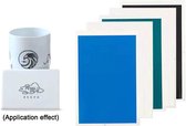 DW4Trading Papier Laser pour Gravure sur Verre - Set de 3 Couleurs - Noir, Vert et Bleu - 18x25 cm