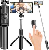 Izoxis - Selfie Stick Universeel - Met Ingebouwde LED Verlichting - Tripod - 3in1 SelfieStick - Bluetooth - Selfie Stick Tripod - iPhone - Samsung - Selfiestick Universeel