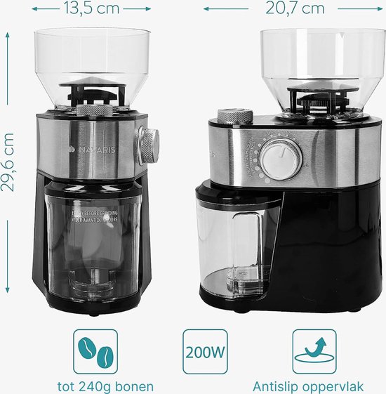 200W Elektrische Koffiemolen Voor Bonen, Kruiden, Specerijen, Koffiemolens Voor Thuisgebruik, Roestvrijstalen Messen, Slijpmachine, Koffiemolen, 220 V, EU-stekker