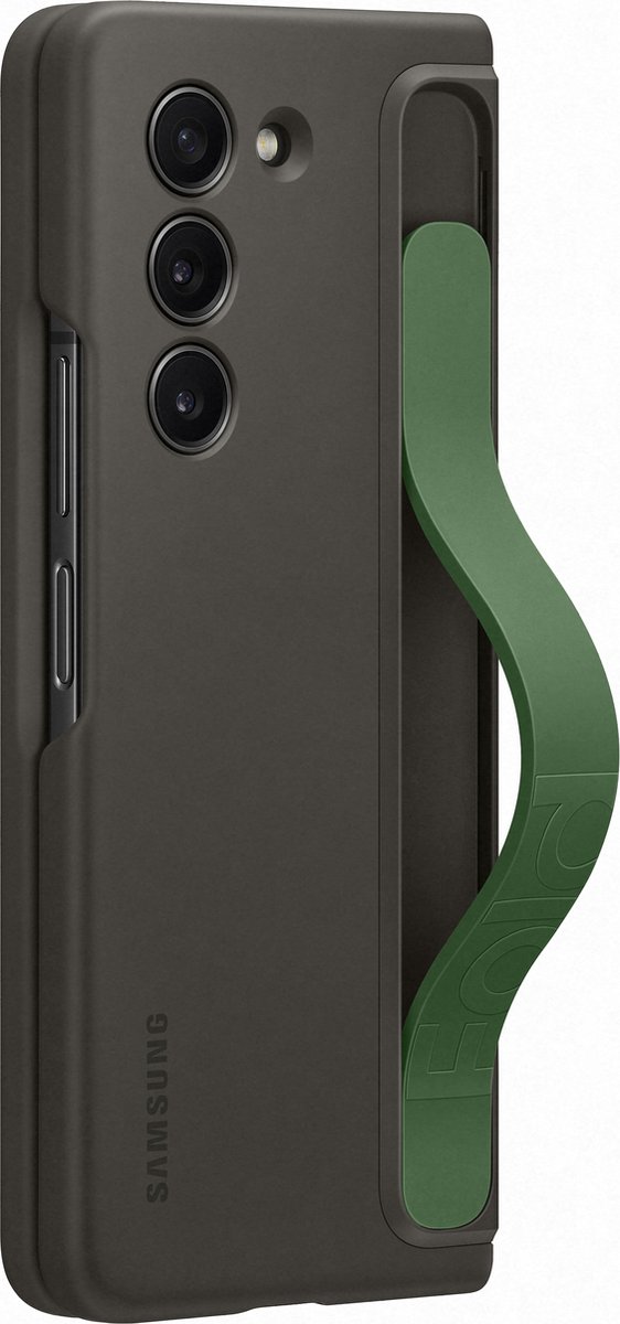 Samsung Galaxy Z Fold5 - Standing Case met Strap - Graphite
