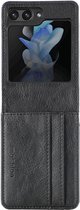 Coque Samsung Galaxy Z Flip 5 Avec Porte-Cartes - Bookcase de Luxe iMoshion - Zwart