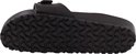 Zool van een zwarte Birkenstock slipper met kenmerkend profiel.