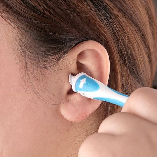 Nettoyeur d'oreilles - Blauw et Wit- Nettoyant pour cérumen - Seringue pour  les