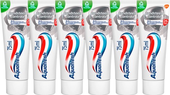 Aquafresh Tandsteen Control 6x75ml - Tandpasta