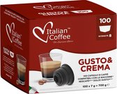 Coffee Italien - Gusto & Crema - 100x pièces - Gobelets compatibles Dolce Gusto