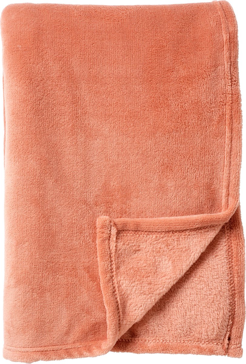 Dutch Decor - OWEN - plaid 130x160 cm - coral fleece deken - heerlijk zacht - Muted Clay - roze