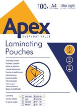 Pochettes à plastifier APEX - ultra-légères - A4 - 100 pcs