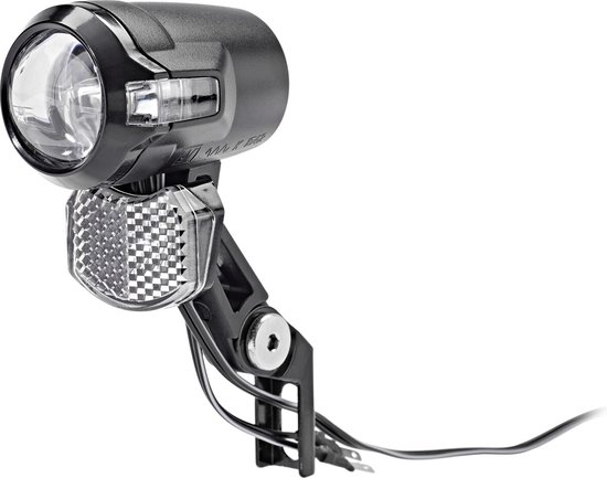AXA Compactline 35 - Fietslamp voorlicht - LED Koplamp - Steady - Auto On Fietsverlichting - Dynamo - 35 Lux