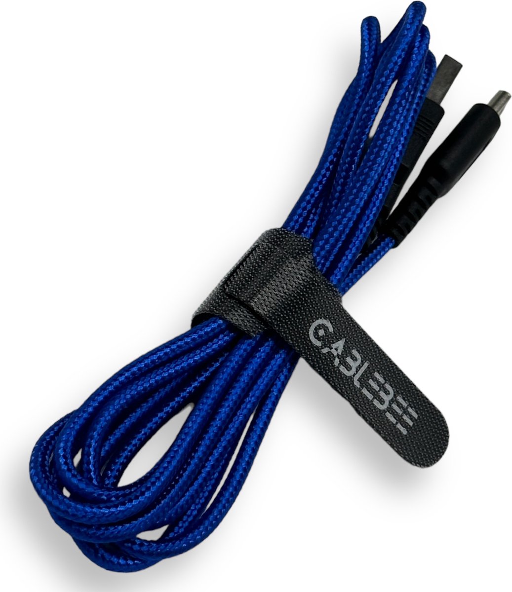 Cablebee USB oplader / laadkabel geschikt voor Nintendo DS Lite - Lengte 1.5 meter - Blauw