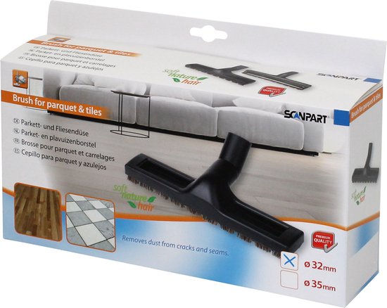 Scanpart parketborstel 32 mm - Geschikt voor AEG Electrolux LG Philips Nilfisk - Voor gladde vloeren zoals hout en laminaat
