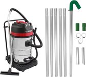 Dakgootreinigingsgereedschap, telescopisch, gootreinigingsborstel met roestvrijstalen telescopische stang, uitschuifbaar 310 cm, voor het reinigen van bladeren, sneeuw, vuil en morsen van downpipe dak