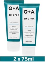 2x Q+A Zinc PCA Daily Moisturiser 75 ml