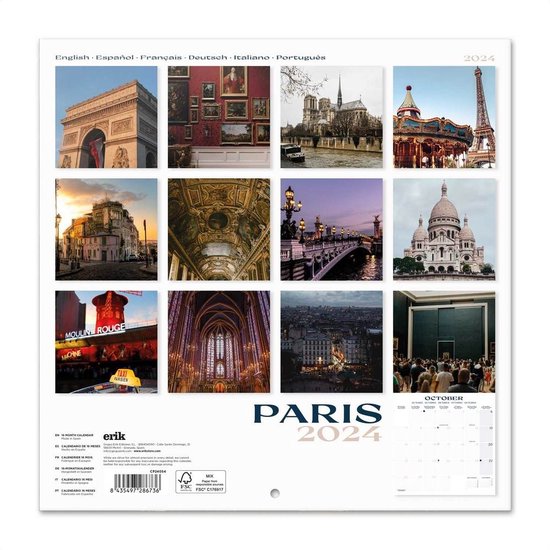 Paris Kalender 2024 bol