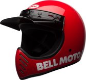 Bell Moto-3 Classic Solid Gloss Red Helmet Full Face S - Maat S - Helm