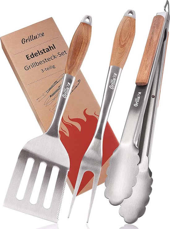 Ensemble de couverts pour barbecue de Premium , 3 pièces, ensemble d'outils  de BBQ de