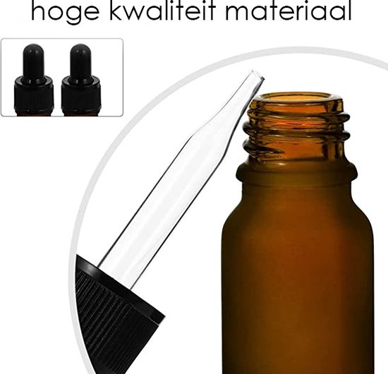 Pipetflessenset, pipetflesjes van 100 ml, 50 ml, 25 ml, 10 ml, 5 ml, 5 ml, pipetten van 5 ml, 10 ml, 20 ml, 50 ml, 100 ml, met 5 zwarte lijmpunten 1 vel met sorteerstickers voor laboratorium