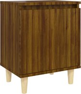 vidaXL-Nachtkastje-met-houten-poten-40x30x50-cm-bruineikenkleurig