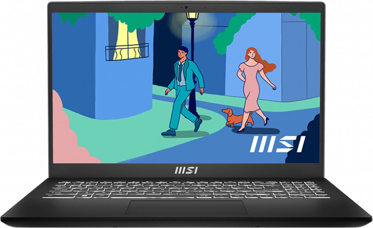 MSI Modern 15 B12M-031BE - Laptop - 15.6 inch - Azerty