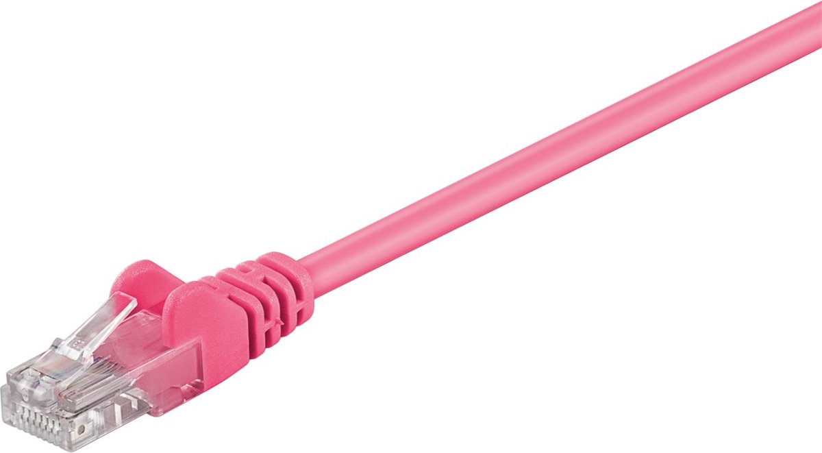 Wentronic CAT5E Netwerkkabel - RJ45 - Magenta - 0.25 m