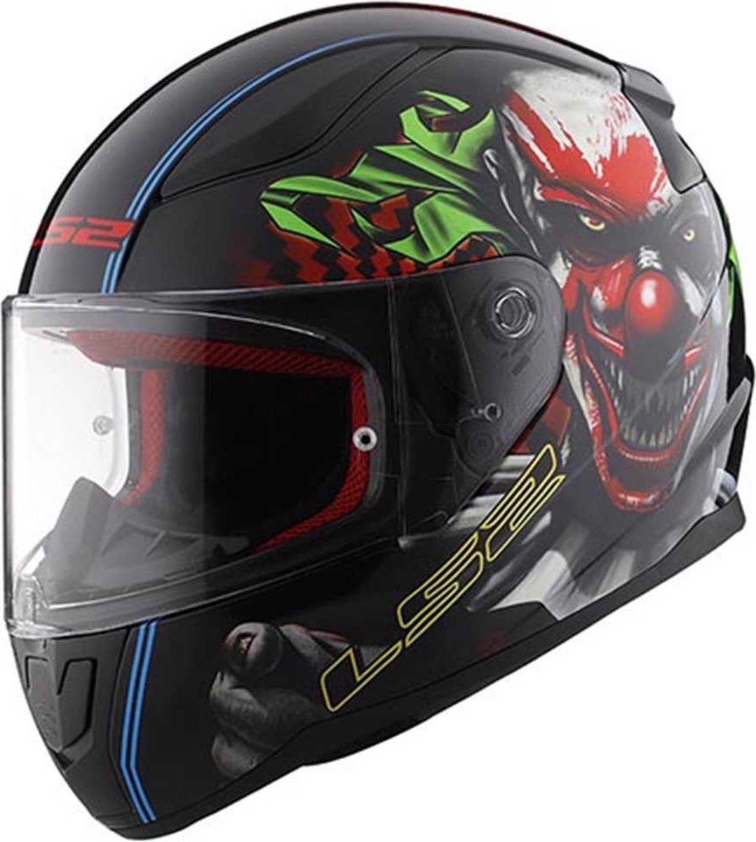 LS2 - Casque FF353 Rapid Mini Voodoo Noir / Rouge / Blanc