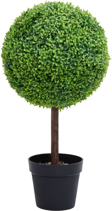 Foto: Vidaxl kunstplant met pot buxus bolvorming 50 cm groen